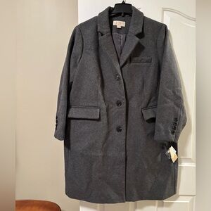 Michael Kors plus size single-breasted coat